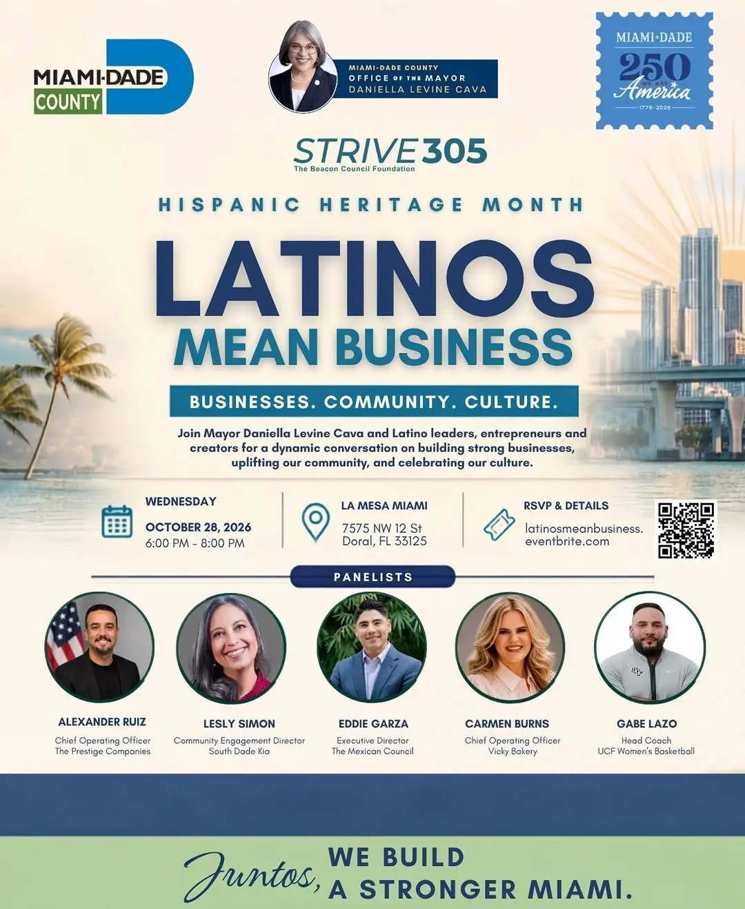 Latinos Mean Business Hispanic Heritage Month event flyer